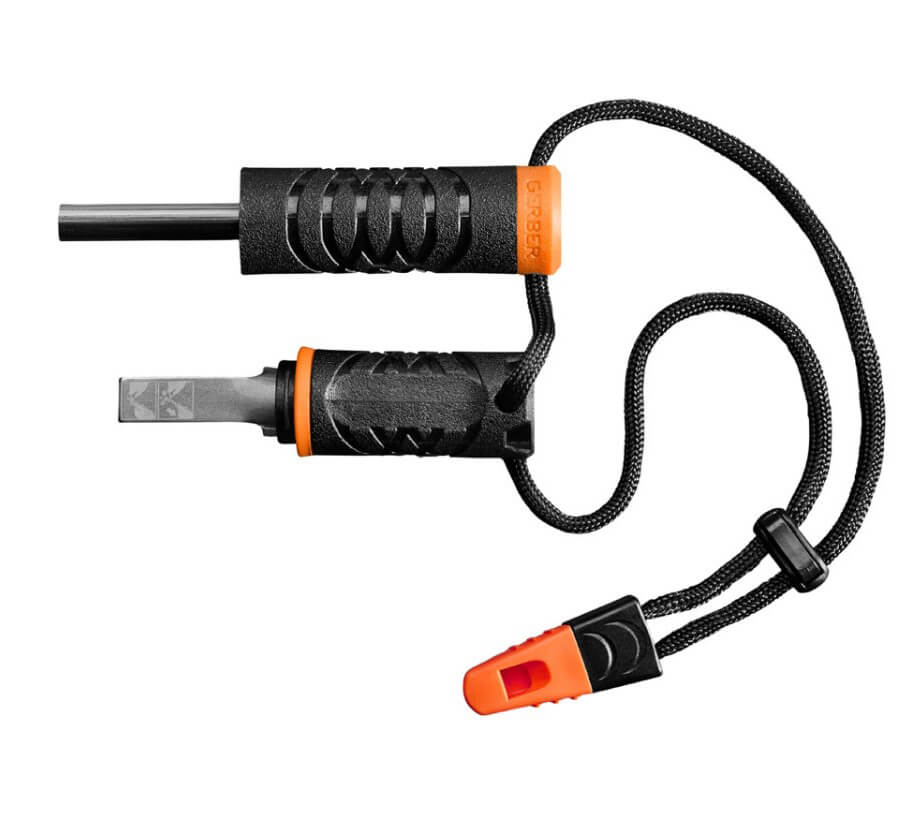 Pedernal y silbato de emergencia Gerber 31-003151 con funda resis...