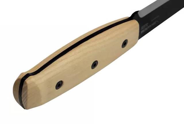 Couteau de bushcraft Morakniv Blackblade Ash Wood S avec bois de frêne et lame de 10 cm. (14084)