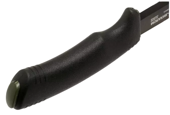 Coltello Morakniv Bushcraft Survival nero. Lama in acciaio al carbonio da 11 cm. Fodero con selce e temperino.