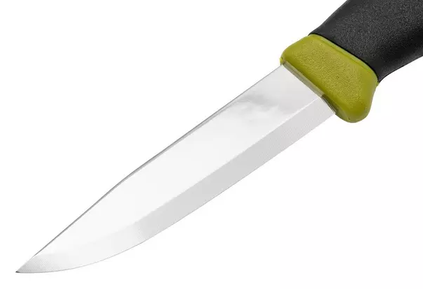 Coltello Morakniv Companion Olive Green con lama da 10,3 cm in acciaio inox.