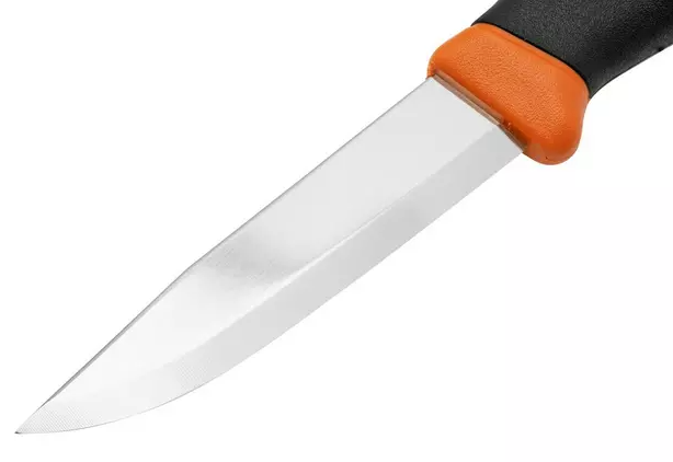 Cuchillo Morakniv Companion Burnt Orange con hoja de 10,3 cm en acero inoxidable.