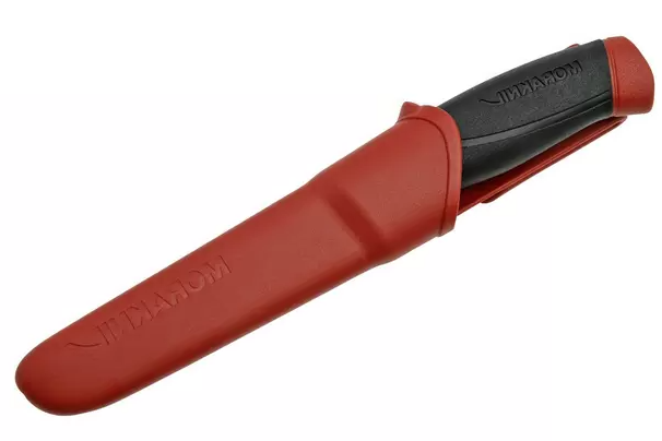 Cuchillo Morakniv Companion Dala Red con hoja de 10,3 cm en acero inoxidable.