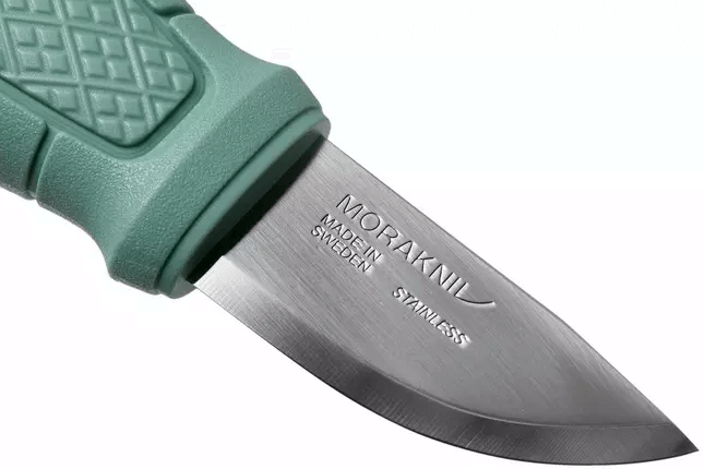 Cuchillo de cuello Eldris Lightduty Mint Green con hoja de 5,9 cm en acero inoxidable.