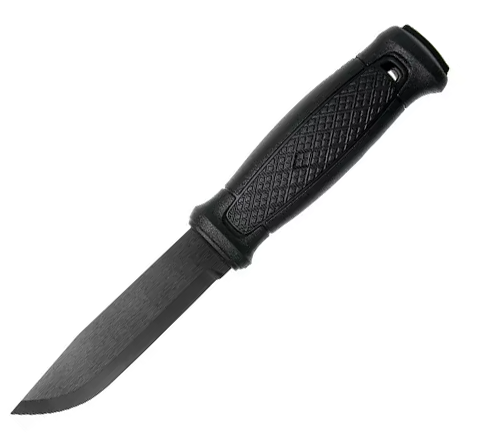 Cuchillo bushcraft Garberg Blackblade con Kit de supervivencia 13...