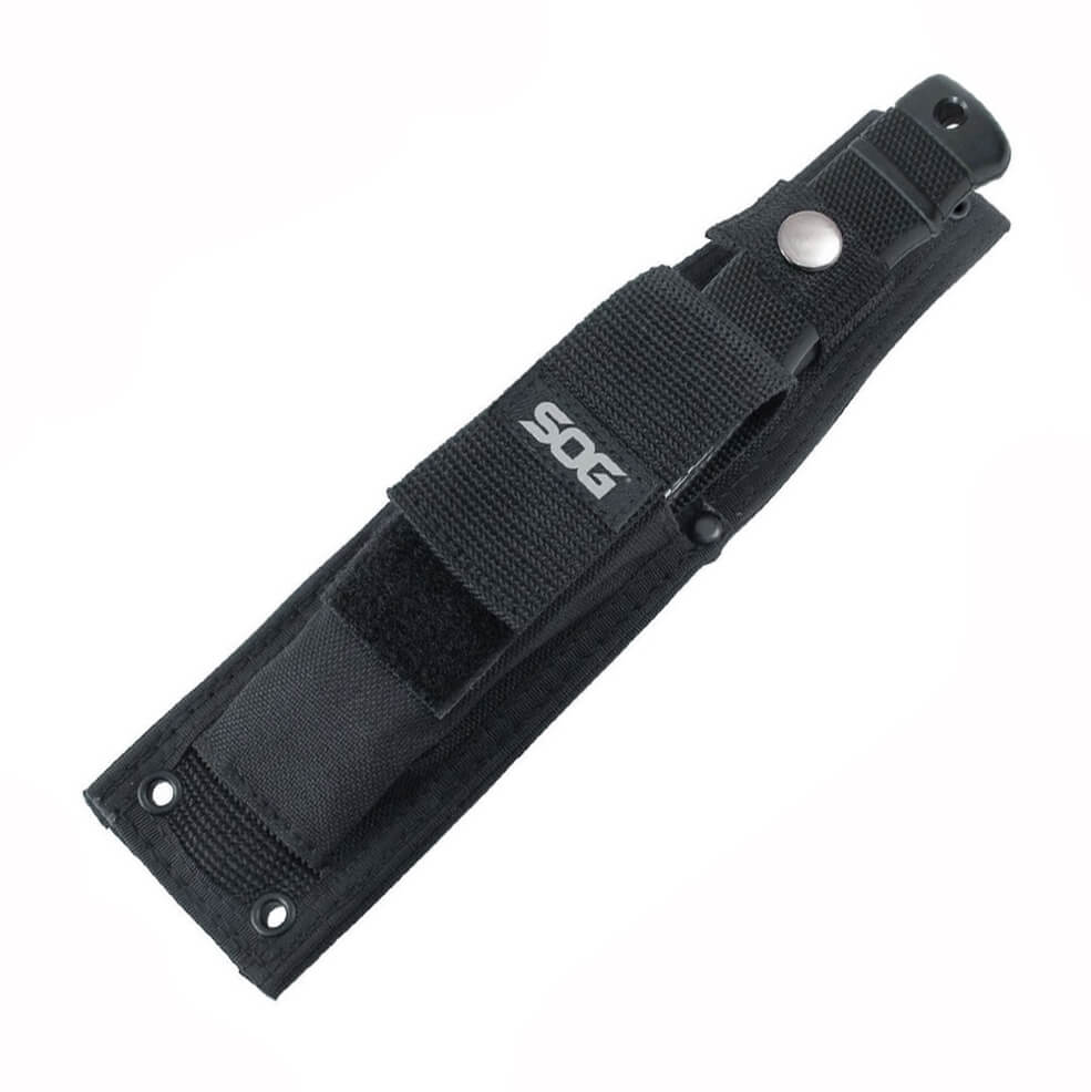 Couteau tactique SOG Seal pup M37N-CP avec étui en nylon et lame semi-dentelée