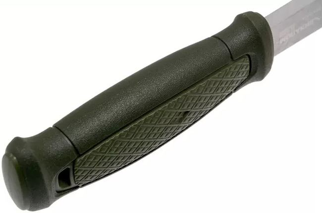 Faca de bushcraft Morakniv Kansbol Green com bainha e kit de sobrevivência 13912