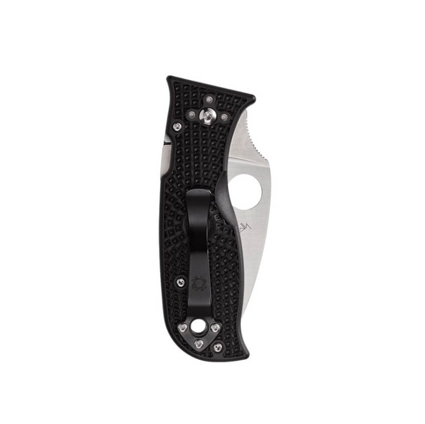 Canivete Spyderco Lil Temperance 3 com cabo FRN preto e borda plana C69PBK3