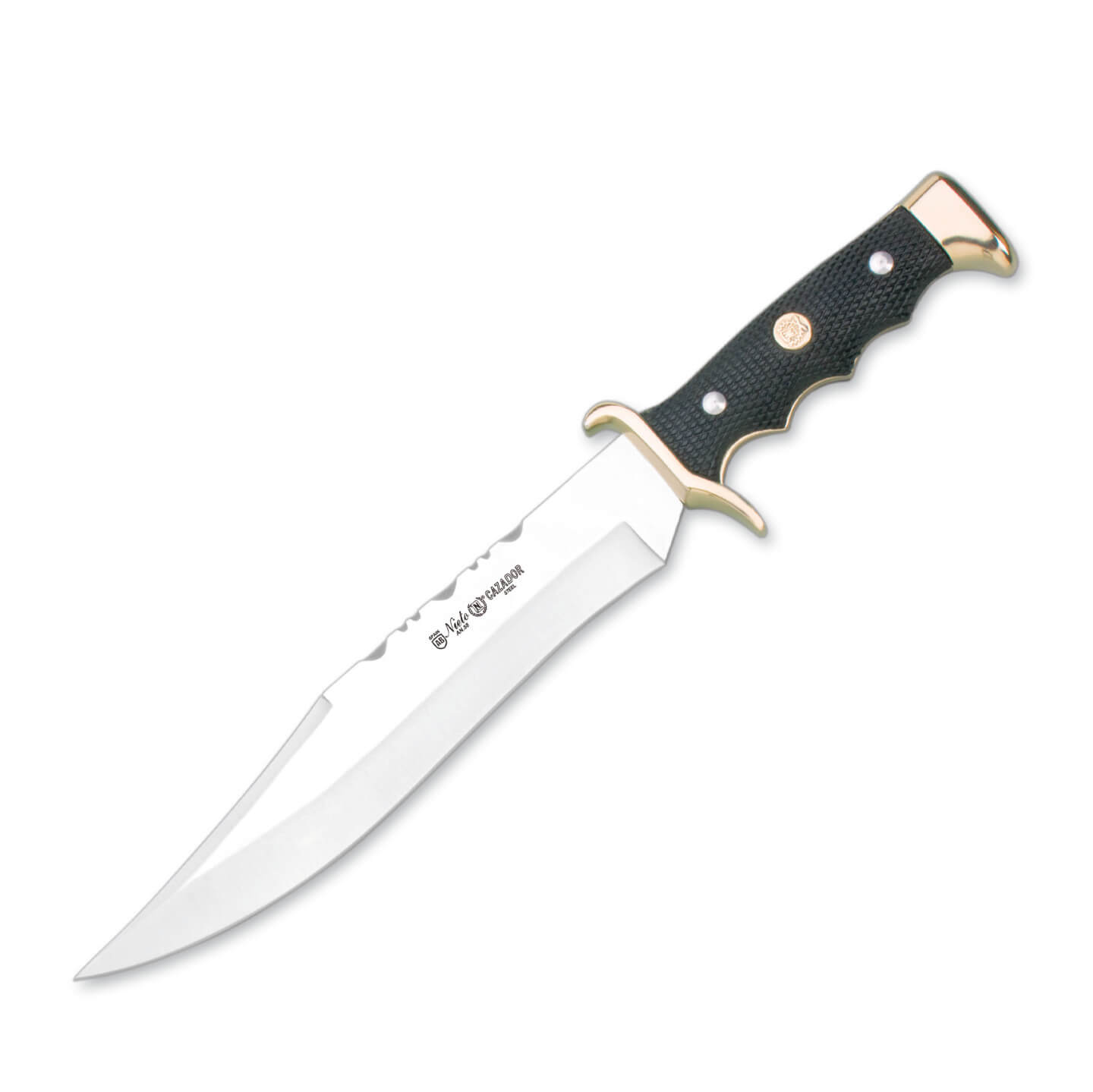 Cuchillo Nieto Bowie Gran Cazador con hoja de 23 cm y mango de AB...