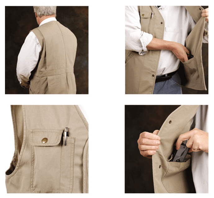 Ka-Bar TDI tactical vest. Color Khaki - Large size 1492-L