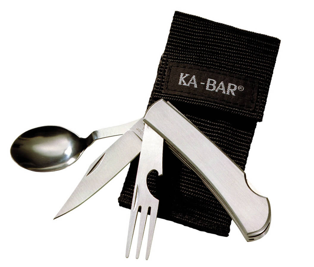 Navaja de camping Ka-Bar Original HOBO 1300 - Kit cubiertos