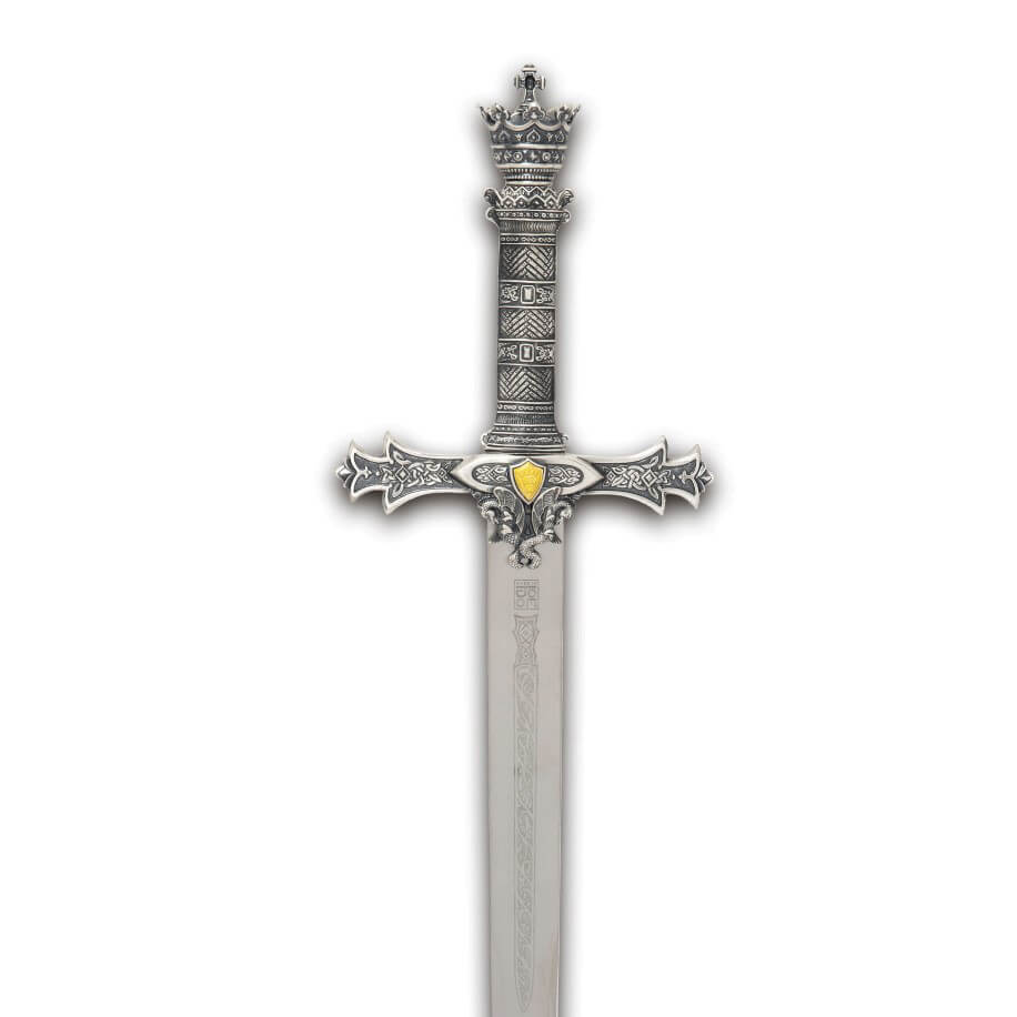 King Arthur cadet sword with silver hilt with engravings Marto 8647
