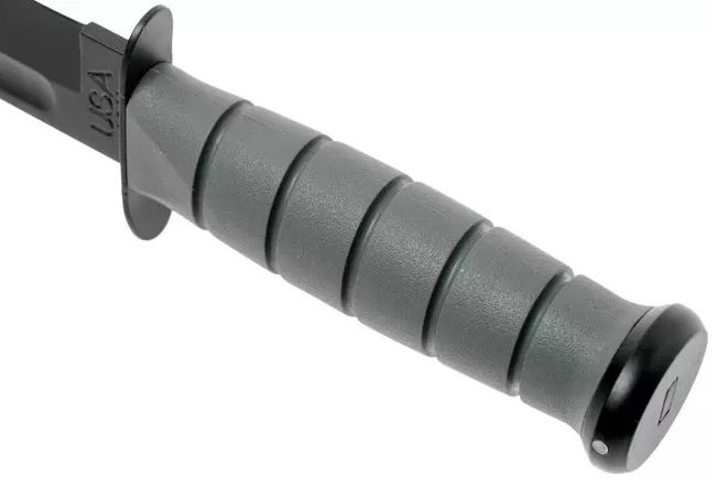 Ka-Bar Full Size Foliage Green 5011 combat knife - 17.8 cm blade and Kraton handle.