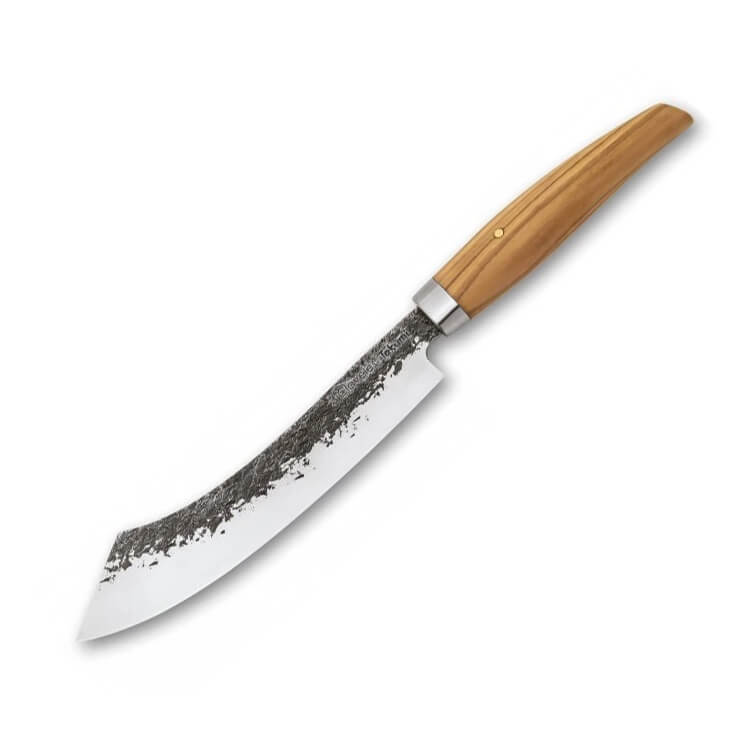 Cuchillo cocinero con mango de madera de olivo y hoja de 20 cm 3 ...