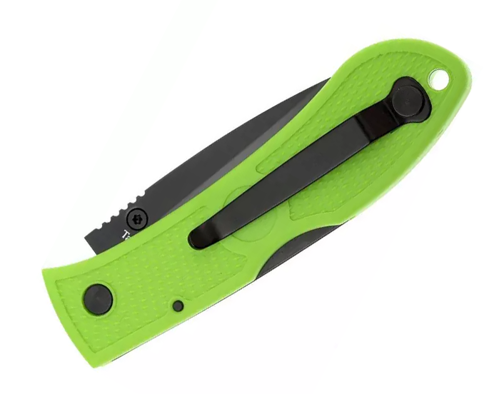 Faca Ka-Bar Mini Zombie Green 4072ZG - lâmina de aço inoxidável de 6 cm