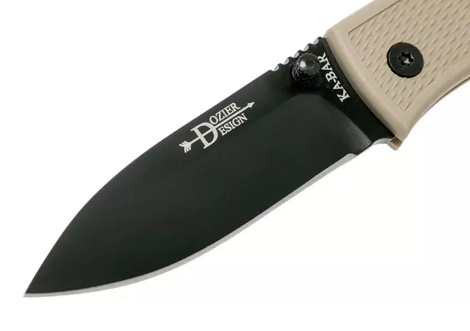 Navaja bolsillo Ka-Bar Dozier Folding Hunter Coyote marrón - Hoja de 7,6 cm en acero inoxidable