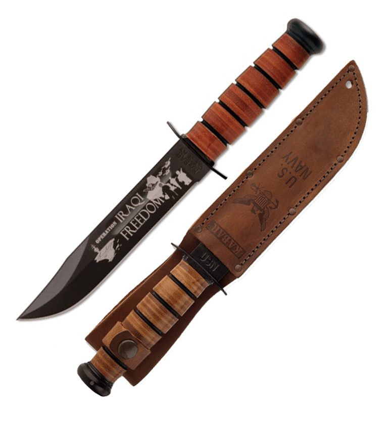 Cuchillo Ka-Bar 9131 conmemorativo de la libertad Iraquí - Armada...