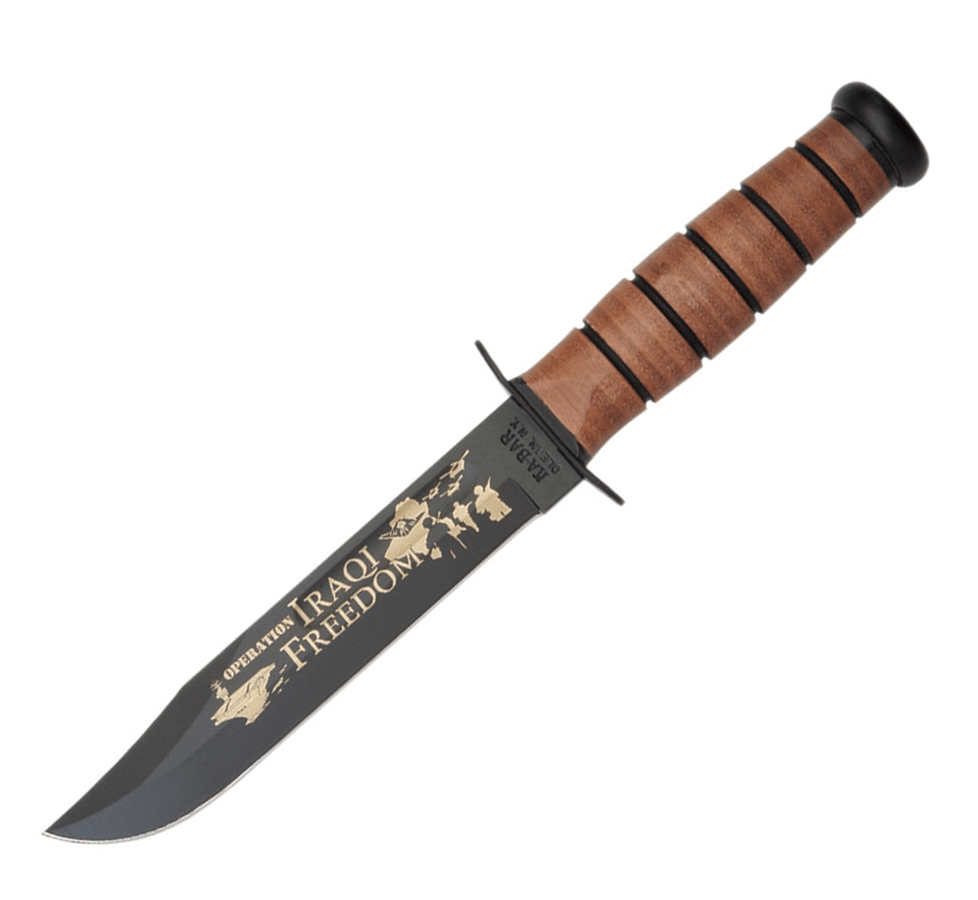Cuchillo Ka-Bar 9131 conmemorativo de la libertad Iraquí - Armada de los Estados Unidos