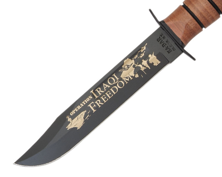 Cuchillo Ka-Bar 9131 conmemorativo de la libertad Iraquí - Armada de los Estados Unidos