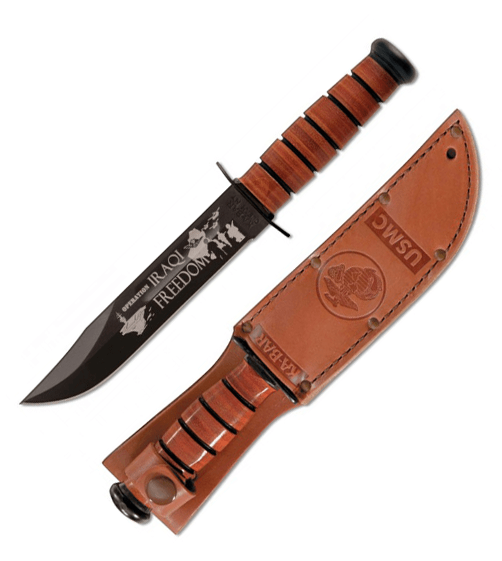 Cuchillo Ka-Bar 9128 conmemorativo de la libertad Iraquí - Cuerpo...