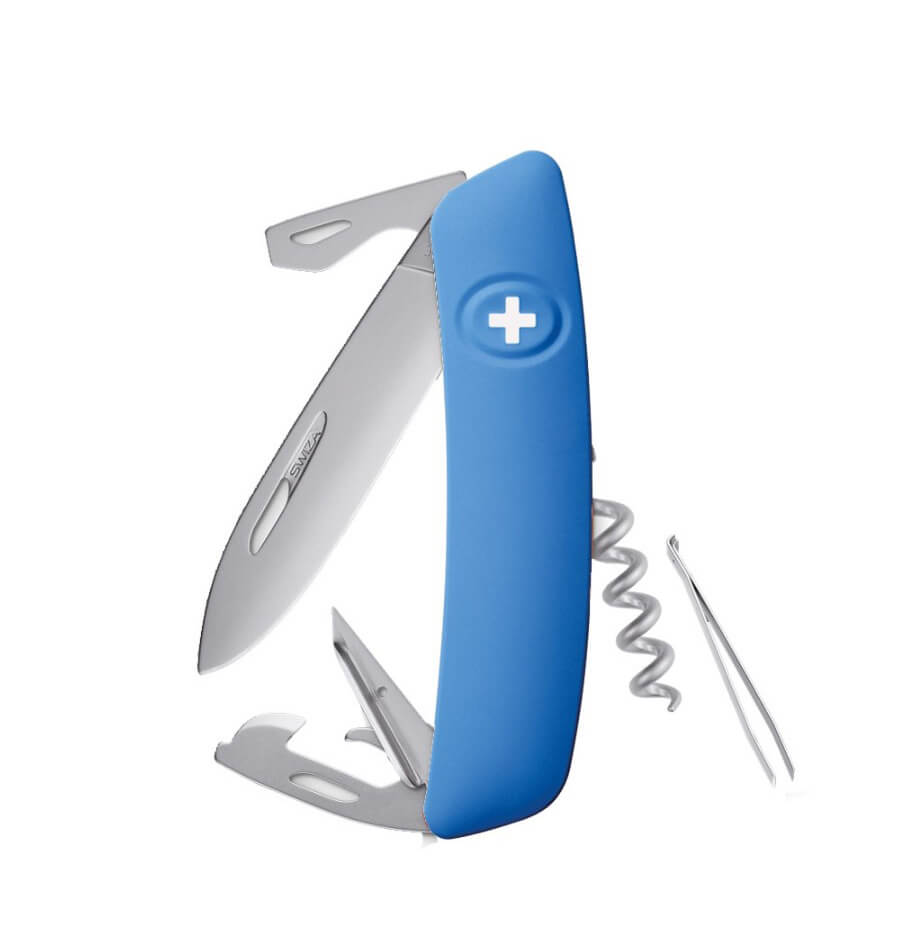 Navaja multiusos Swiza D03 azul Allmatt con 11 funciones