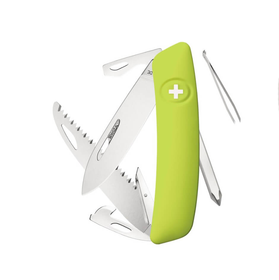 Navaja multiusos Swiza D06 Moss con 12 funciones KNI.0060.1080