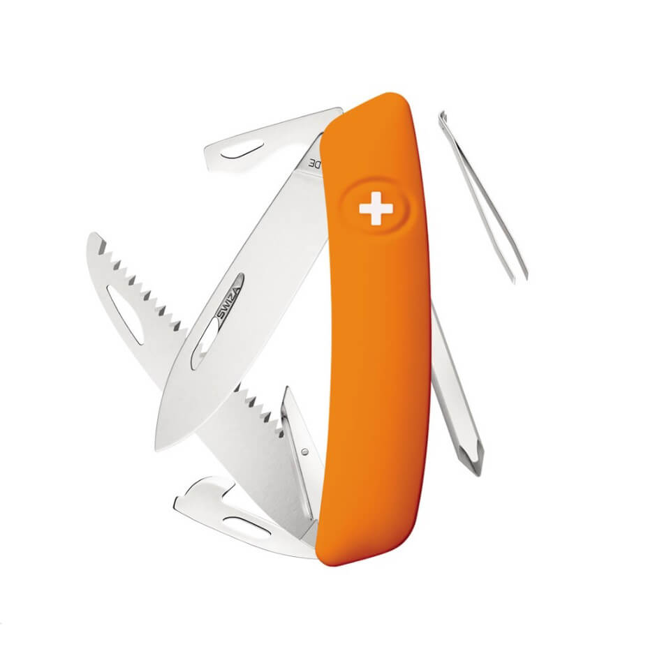 Navaja multiusos Swiza D06 naranja con 12 funciones KNI.0060.1060