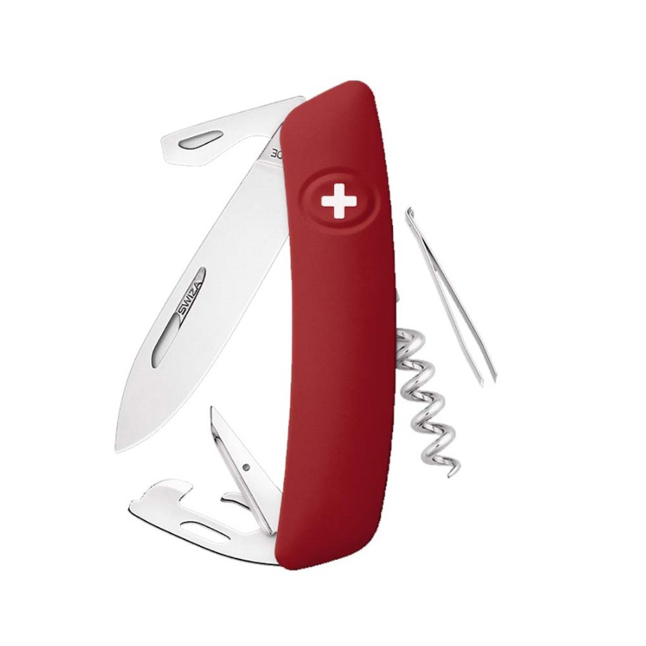 Navaja multiusos Swiza D03 con mango de color Helvetix y hoja pul...