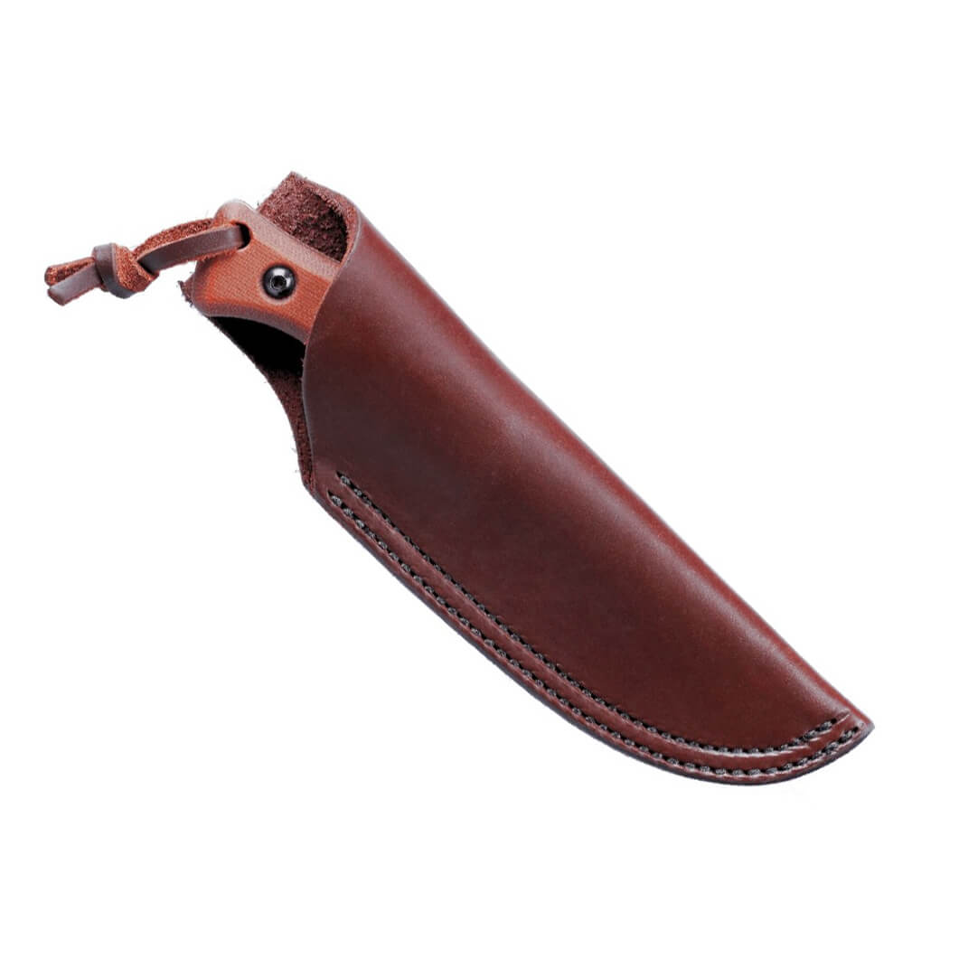 Cuchillo táctico CRKT Bugsy Brown 3600 Plain con mango de micarta marrón