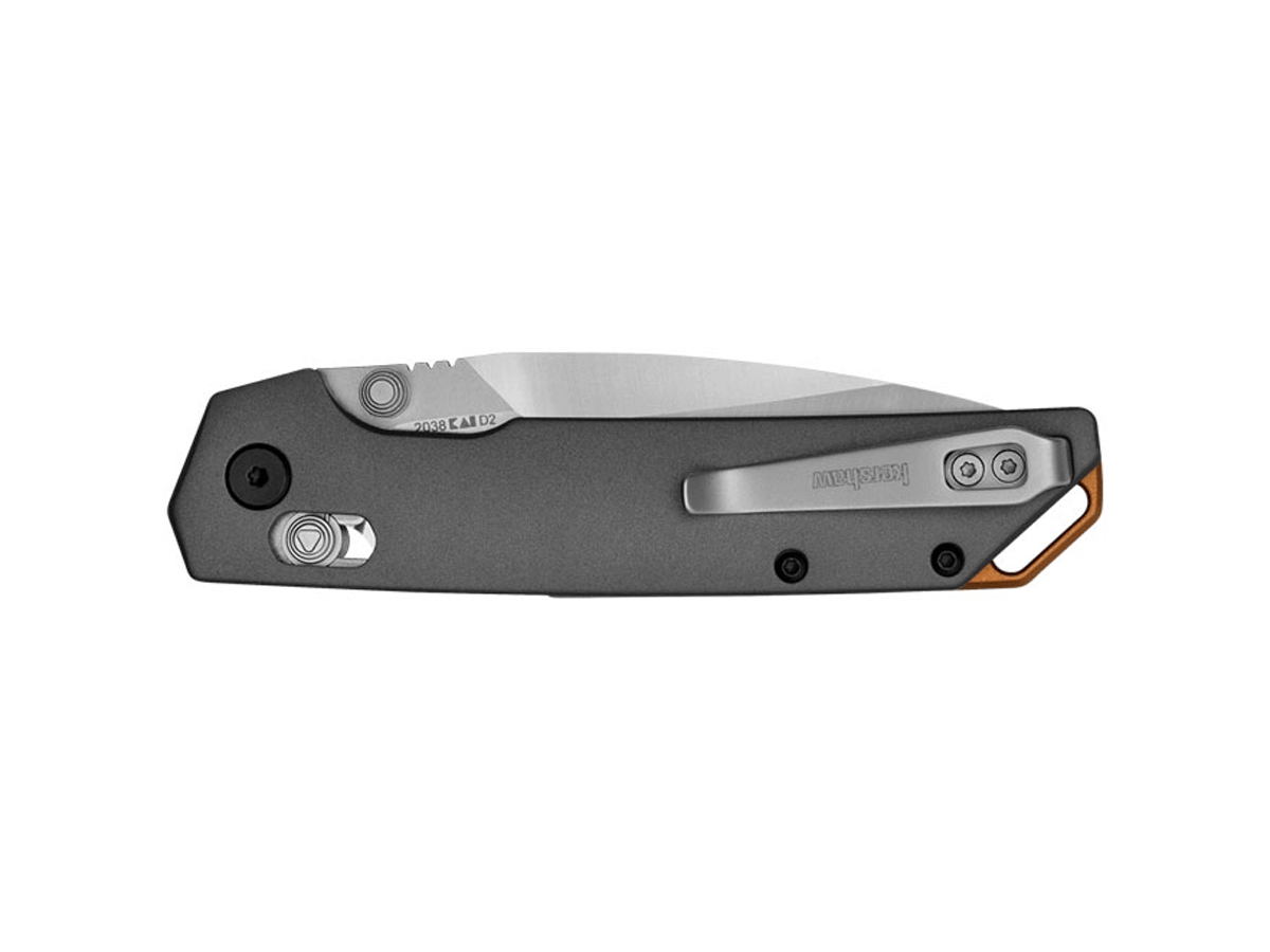 Couteau de poche Kershaw Iridium 2038 - Lame de 8,6 cm et manche en aluminium.