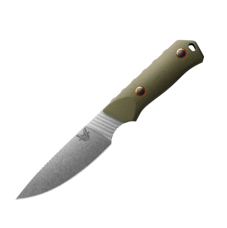 Cuchillo táctico Benchmade Raghorn 15600-1 con mango de G10 verde