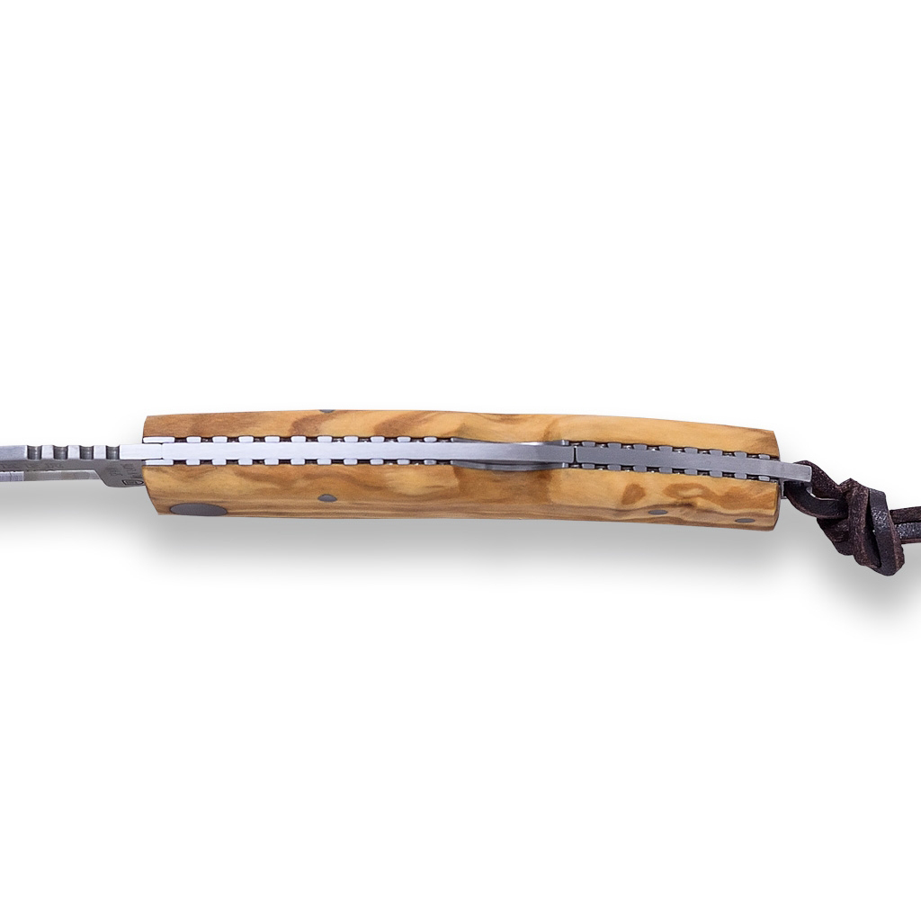 Coltello tascabile Joker Iberica con manico in legno d'ulivo e lama da 8 cm NO148