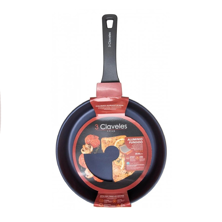 Padella QuanTanium 26 cm 3 Claveles modello Dark