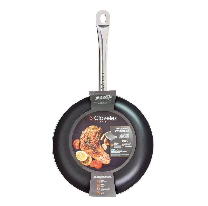 QuanTanium 3 Claveles Red Special Padella Antiaderente 30 cm