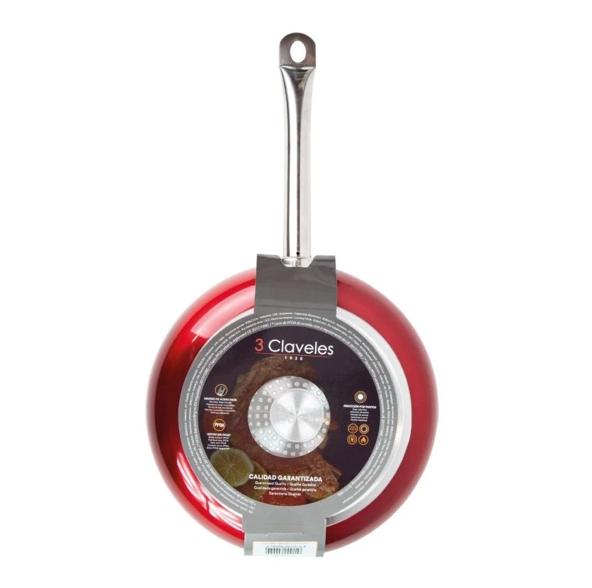 QuanTanium 3 Claveles Red Special Padella Antiaderente 28 cm