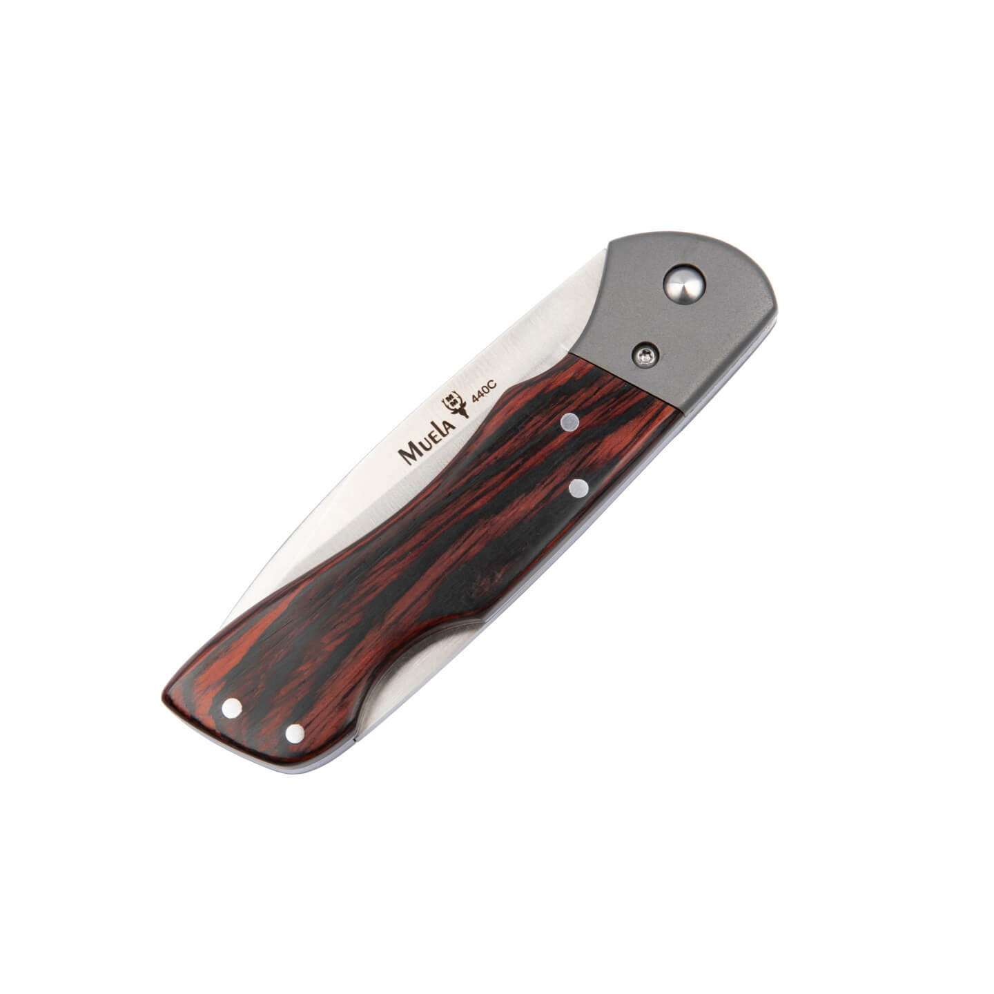 Muela BX-8GR pocket knife with coral pressed wood handle and 8.5 cm blade