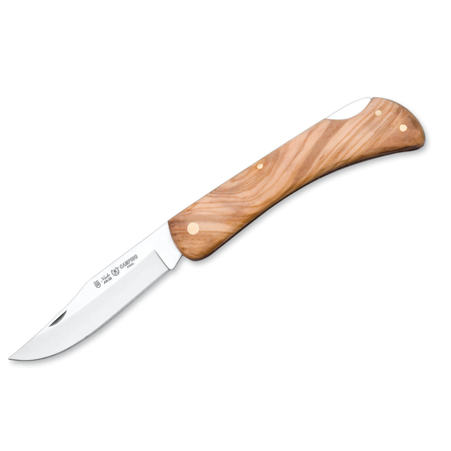 Couteau de poche Nieto Camping 395  avec manche en bois d'olivier...