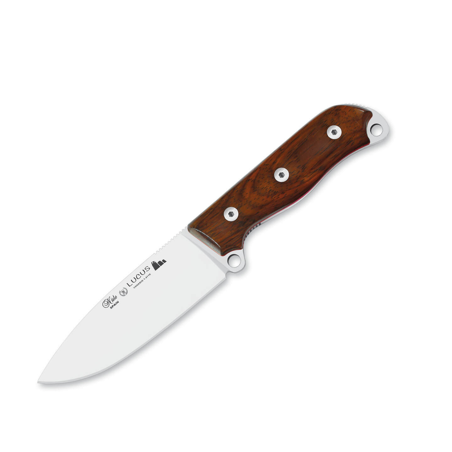 Cuchillo Nieto Lucus con mango de cocobolo y hoja de 11.5 cm