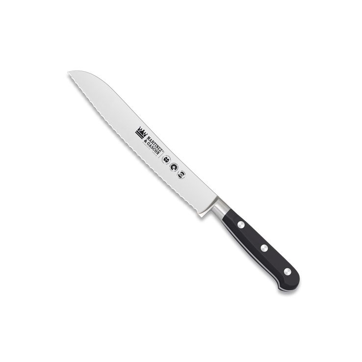 Cuchillo panero forjado con mango de polioximetileno y hoja denta...