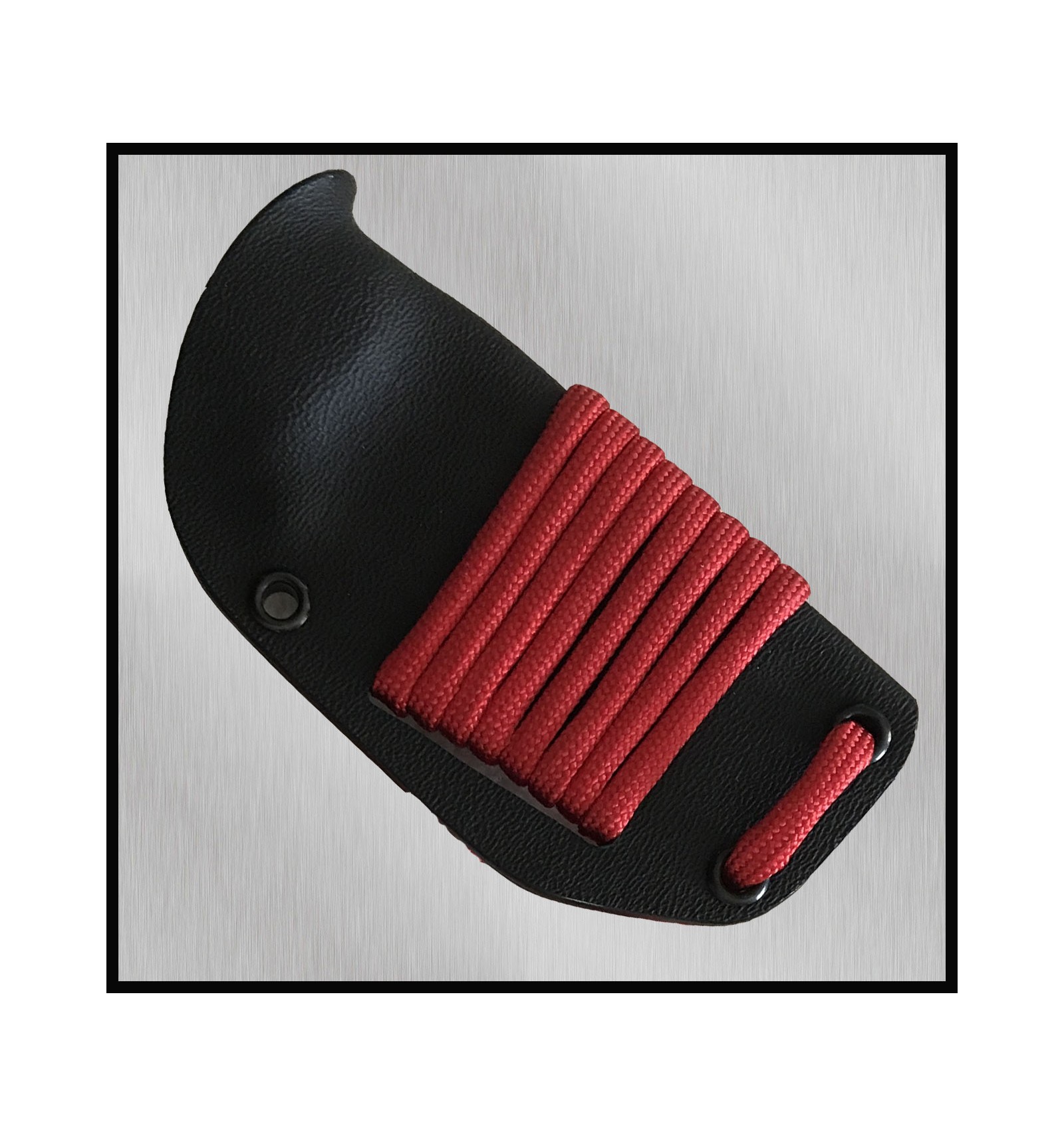 Cuchillo táctico Nieto Chamán micra con mango de micarta negra y hoja de acero Böhler con funda kydex