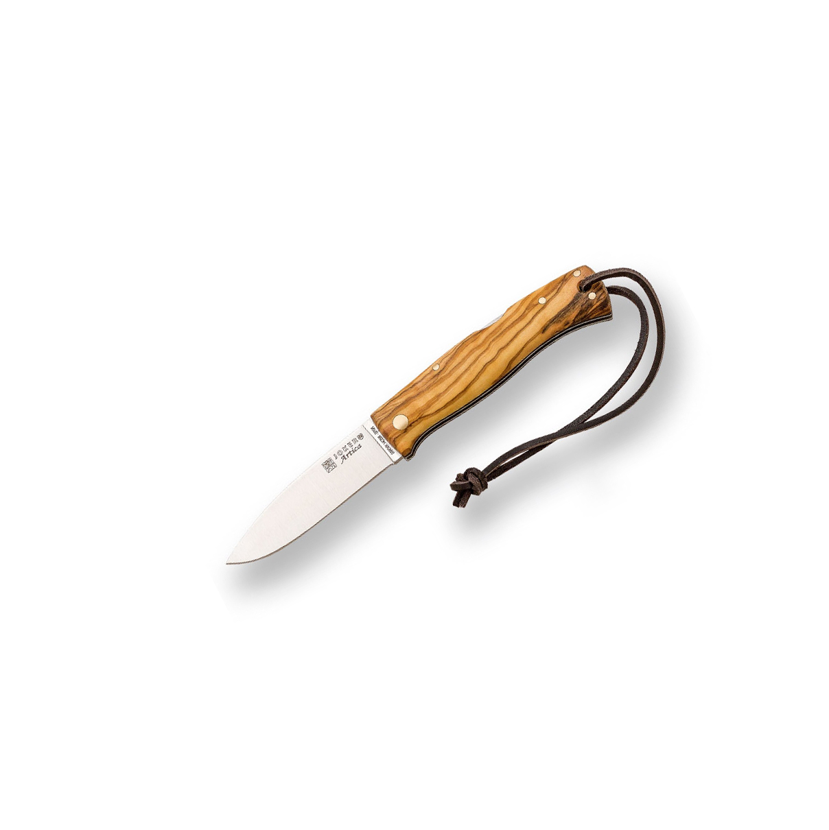 Navaja Bushcraft Joker Artica con mango de olivo