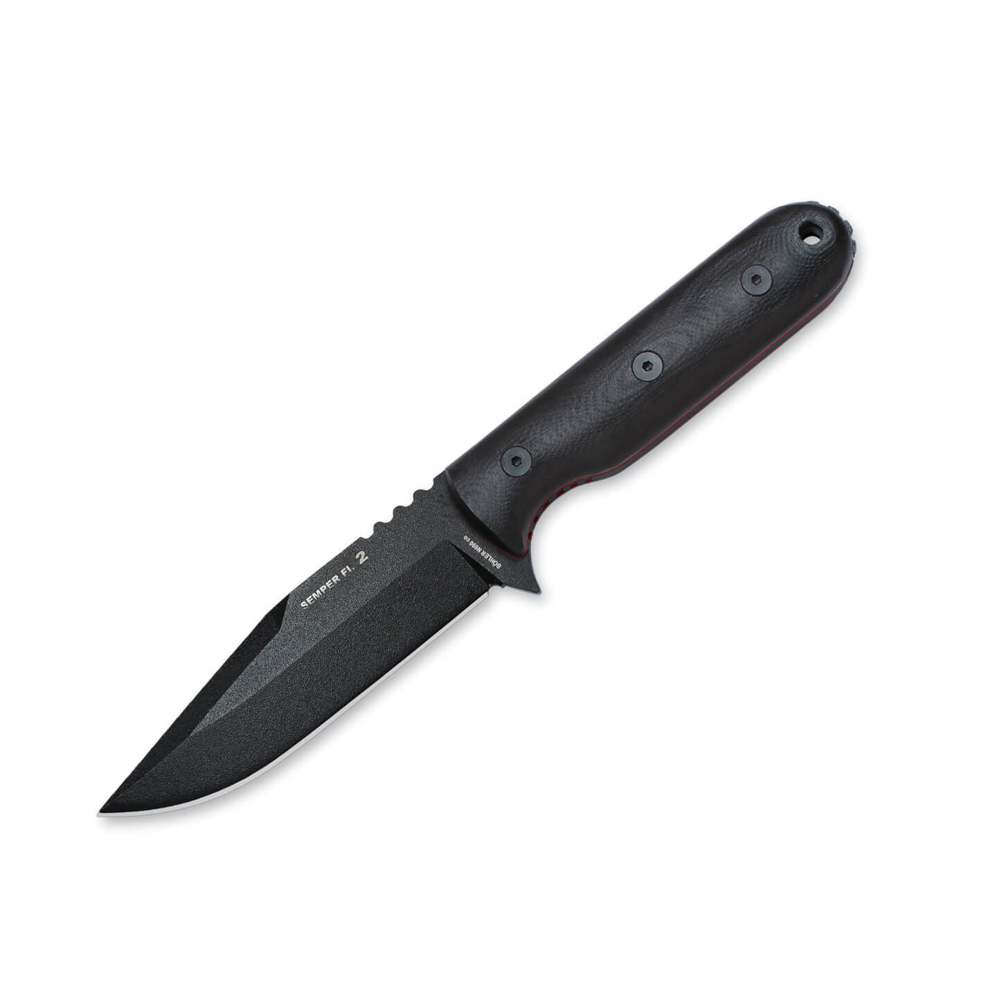 Cuchillo militar Nieto Semper Fi 2 con mango de G10 negro y hoja ...