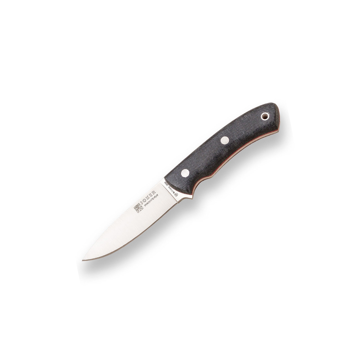 Cuchillo Joker Pantera con mango de Micarta Negro