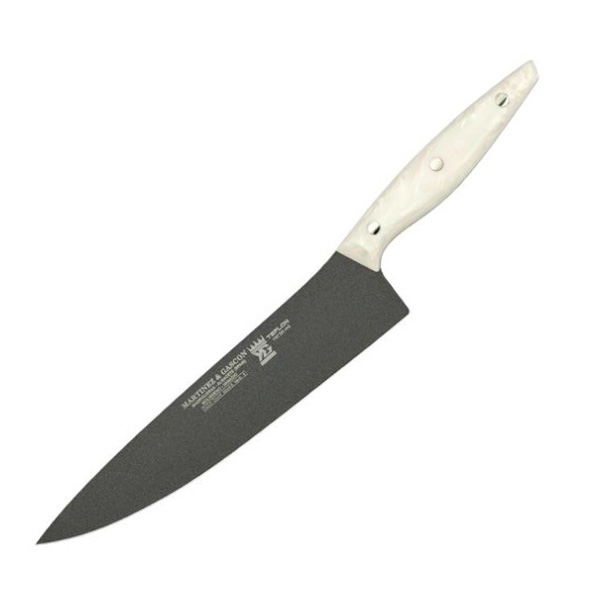 Cuchillo cocinero con hoja teflonada de 25 cm y mango de plástico...