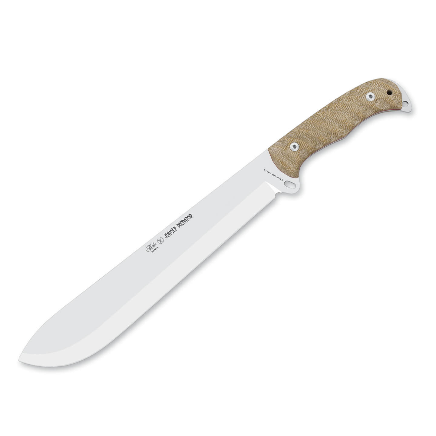 Machette Nieto Jungle Predator avec manche en micarta beige et la...