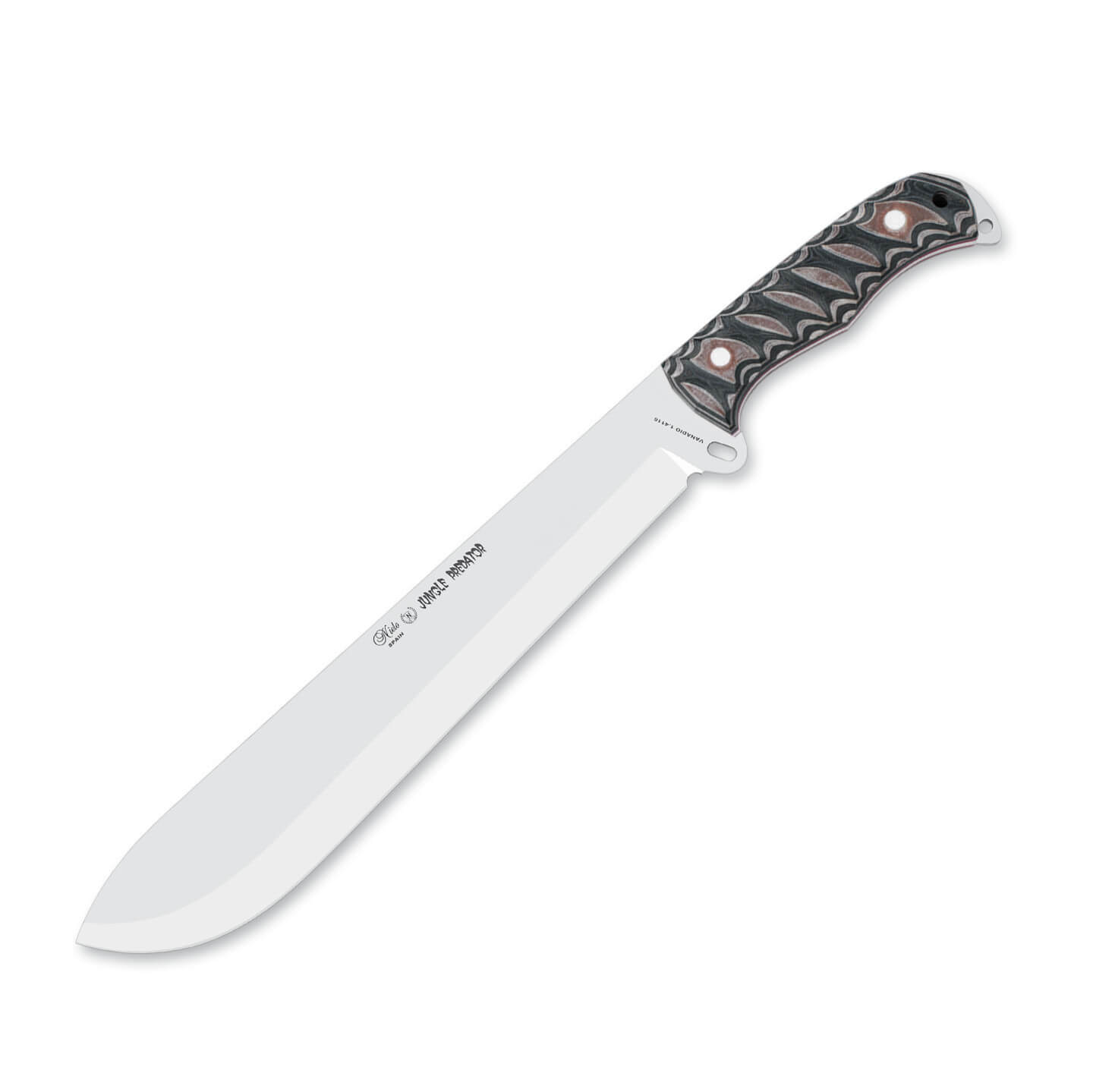 Machette Nieto Jungle Predator avec manche en katex marron et lam...