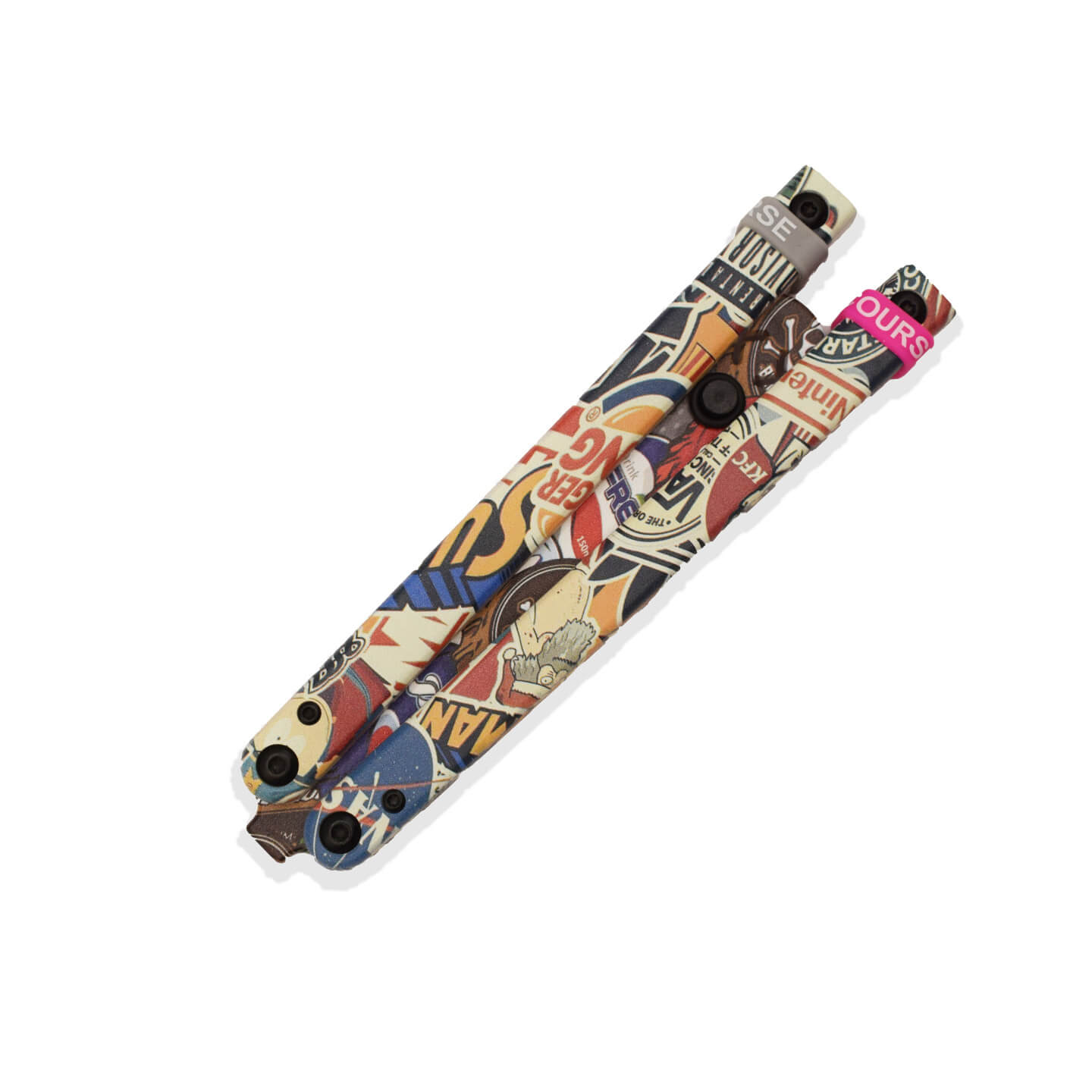 Navaja abanico de entrenamiento JKR de plástico