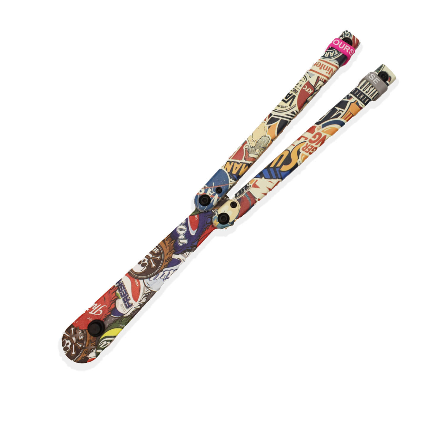 Navaja abanico de entrenamiento JKR de plástico