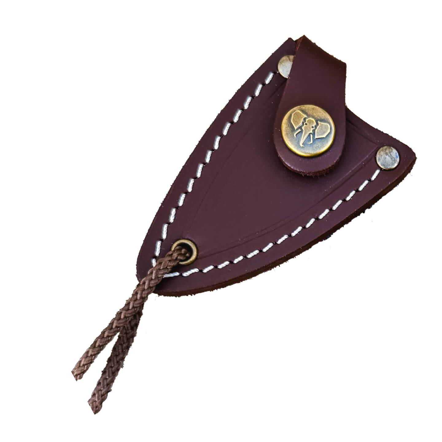 Faca Yoda castanha Cudeman com bainha de couro