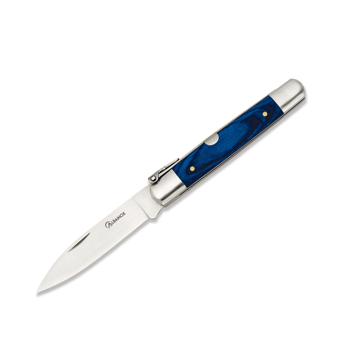 Machete pocket knife No. 00 with blue stamina handle and 7 cm bla...