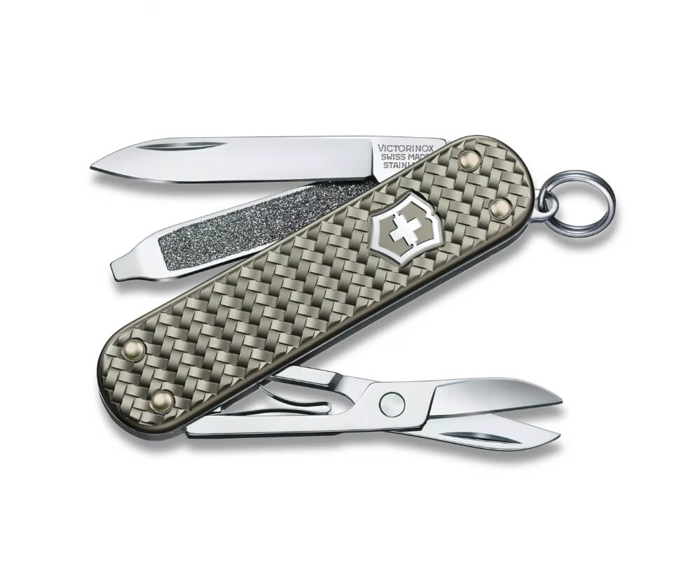 Navaja Suiza Victorinox Classic SD Precious Alox Gris